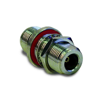 Amphenol RF N-Type Series, jack Bulkhead N Connector, 50Ω, Straight Body