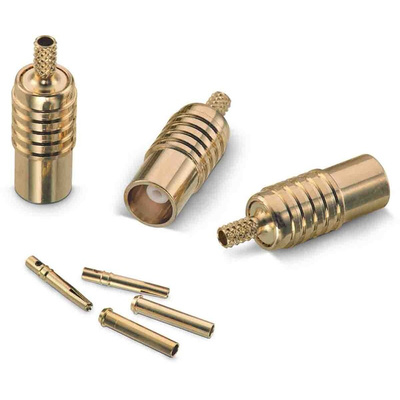 Wurth Elektronik WR-MCX Series, jack Cable Mount MCX Connector, 50Ω, Crimp Termination, Straight Body
