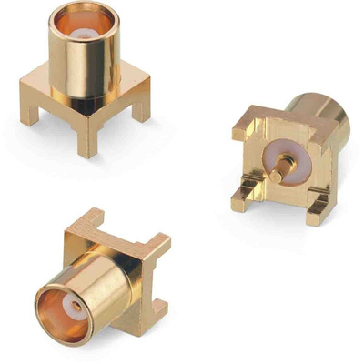 Wurth Elektronik WR-MCX Series, jack Through Hole MCX Connector, 50Ω, Solder Termination, Straight Body