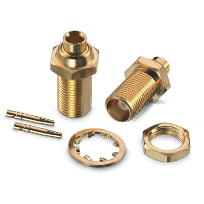 Wurth Elektronik WR-MCX Series, jack Cable Mount MCX Connector, 50Ω, Solder Termination, Straight Body