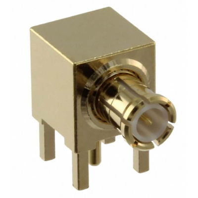 Samtec MCX Series, Plug Through Hole MCX Connector, 50Ω, Through Hole Termination, Right Angle Body