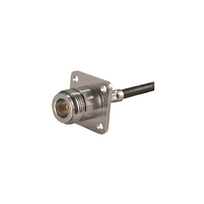Huber+Suhner 25_N-50-3-20/133_NE Series, jack Flange Mount N Connector, 50Ω, Crimp Termination, Straight Body
