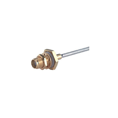 Huber+Suhner 24_SMA-50-3-15/111_NE Series, jack Cable Mount SMA Connector, 50Ω, Solder Termination, Straight Body