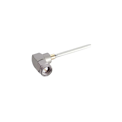Huber+Suhner 16_SMA-50-2-100/199_NH Series, Plug Cable Mount SMA Connector, Solder Termination, Right Angle Body