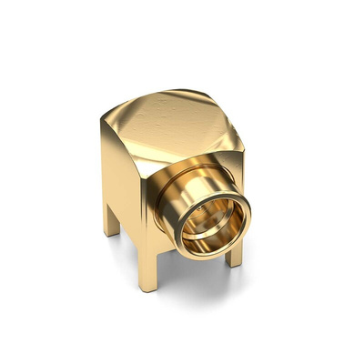 Wurth Elektronik WR-SMP Series, Plug Through Hole SMP Connector, Solder Termination, Right Angle Body