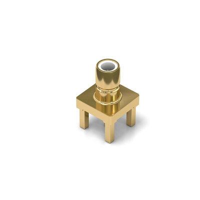 Wurth Elektronik WR-SMB Series, jack Through Hole SMB Connector, Solder Termination, Straight Body