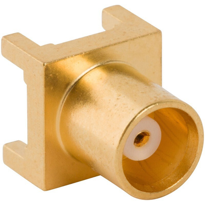 Amphenol RF 919-382J-51P Series, jack PCB Mount MCX Connector, 50Ω, Through Hole Termination, Straight Body