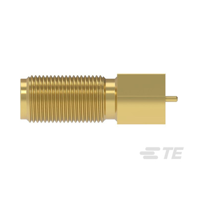 TE Connectivity, jack PCB Mount SMA Connector, 50Ω, Solder Termination, Straight Body
