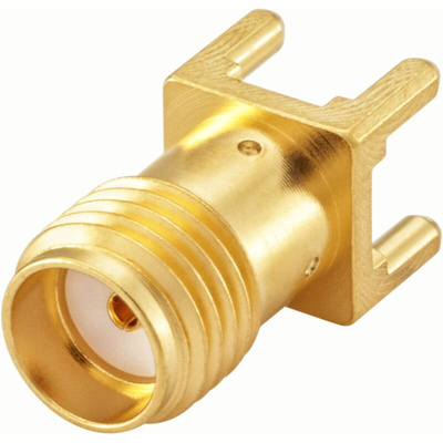 Rosenberger SMA Series, jack Surface Mount SMA Connector, 50Ω, Solder Termination, Straight Body