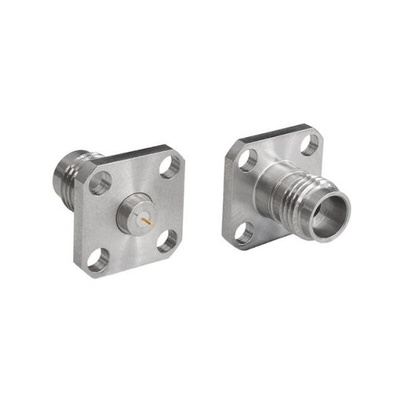 Bulgin Male/Female Flange Mount Circular Coaxial Connector, Jack Screw Termination, Straight Body