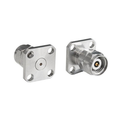 Bulgin Male/Female Flange Mount Circular Coaxial Connector, Plug In Termination, Straight Body