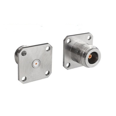 Bulgin, Plug Flange Mount Circular Coaxial Connector, Jack Screw Termination, Straight Body