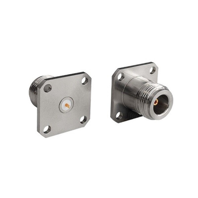 Bulgin, jack Flange Mount Circular Coaxial Connector, Jack Screw Termination, Straight Body