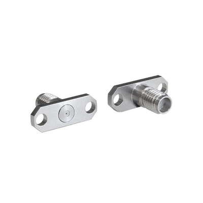Bulgin, jack Flange Mount Circular Coaxial Connector, Jack Screw Termination, Straight Body