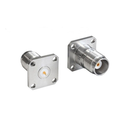 Bulgin, jack Flange Mount Circular Coaxial Connector, Plug In Termination, Straight Body