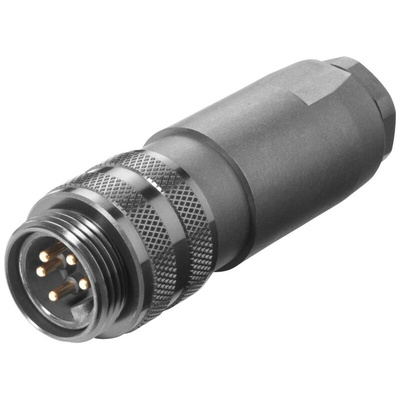 Siemens, Plug Cable Mount Circular Coaxial Connector, Screw Termination, Straight Body