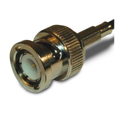 Amphenol RF Plug Cable Mount BNC Connector, Crimp Termination, Straight Body