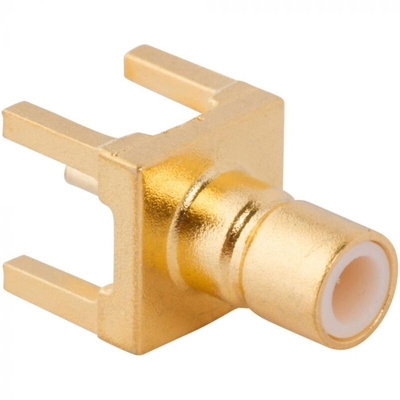 Amphenol RF, jack Through Hole SMB Connector, PCB Termination, Straight Body