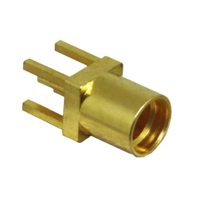 TE Connectivity Socket PCB Mount MMCX Connector, Through Hole Termination, Straight Body