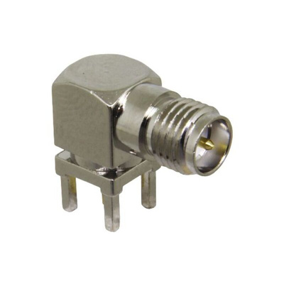 TE Connectivity, jack PCB Mount SMA Connector, Through Hole Termination, Right Angle Body