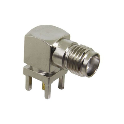 TE Connectivity, jack PCB Mount SMA Connector, Through Hole Termination, Right Angle Body