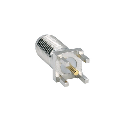 jack PCB Mount SMA Connector, Through Hole Termination, Straight Body
