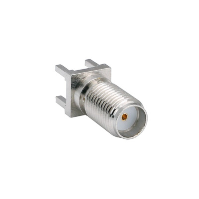 jack PCB Mount SMA Connector, Through Hole Termination, Straight Body