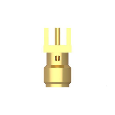 TE Connectivity 1053354 Series, jack Board Mount Coaxial PCB Connector, Solder, Through Hole Termination, Vertical Body