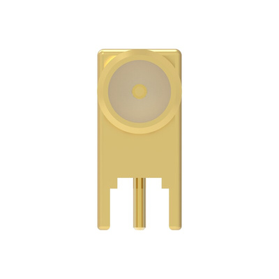 TE Connectivity 5-1814400 Series Socket Board Mount Coaxial PCB Connector, Solder, Through Hole Termination, Right