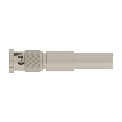 TE Connectivity 2446051 Series Plug Cable Mount BNC Connector, Crimp Termination, Straight Body