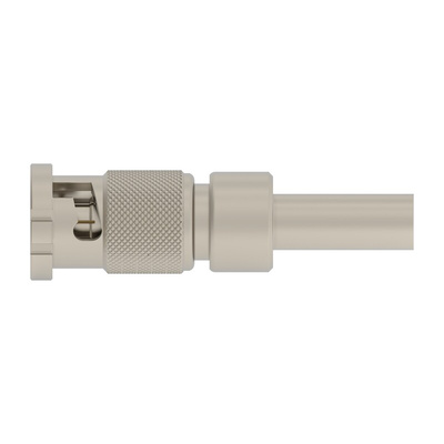 TE Connectivity 2446053 Series Plug Cable Mount BNC Connector, Crimp Termination, Straight Body