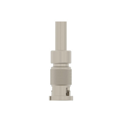 TE Connectivity 2446053 Series Plug Cable Mount BNC Connector, Crimp Termination, Straight Body