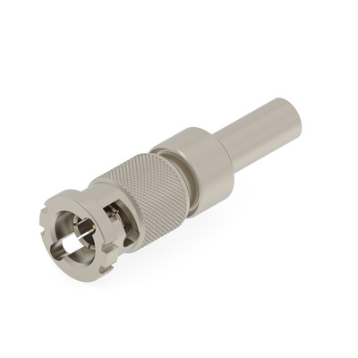 TE Connectivity 2446053 Series Plug Cable Mount BNC Connector, Crimp Termination, Straight Body