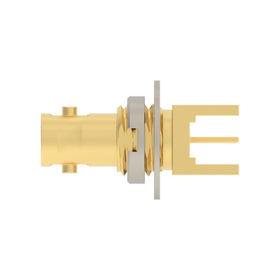 TE Connectivity 2446153 Series, jack Panel Mount BNC Connector, PCB Termination, Straight Body