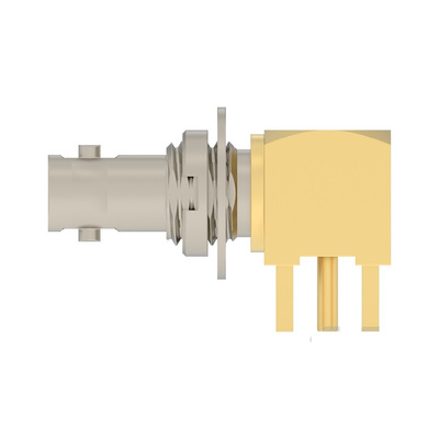 TE Connectivity 2446155 Series, jack Panel Mount BNC Connector, PCB Termination, Straight Body