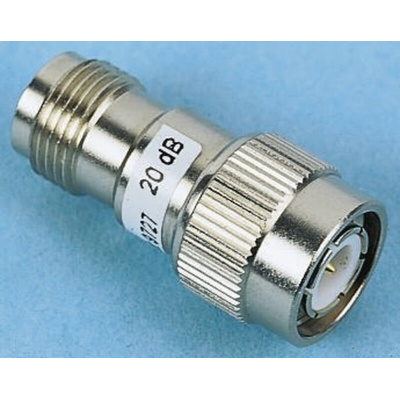 50Ω RF Attenuator Straight TNC Connector TNC Plug to TNC Socket 20dB, Operating Frequency 3GHz