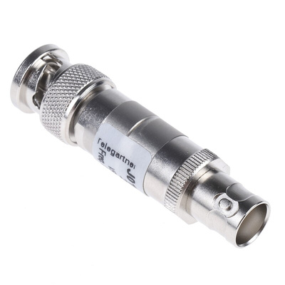 50Ω RF Attenuator Straight BNC Connector BNC Plug to BNC Socket 20dB, Operating Frequency 0 → 1GHz