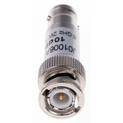 50 Ω, 75 Ω RF Attenuator BNC Connector BNC Plug to BNC Socket 10dB, Operating Frequency 6GHz