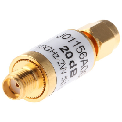 50Ω RF Attenuator SMA Connector SMA Plug to Socket 20dB, Operating Frequency 10GHz