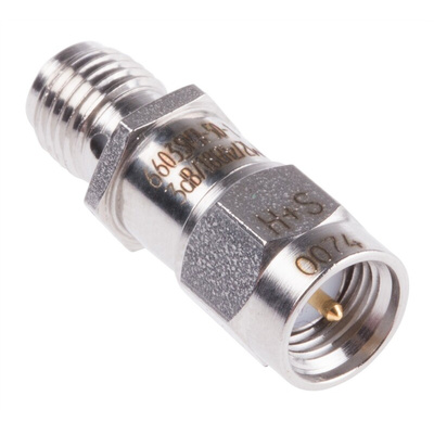 50Ω RF Attenuator SMA Connector SMA Plug to Socket 3dB, Operating Frequency DC → 18GHz