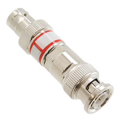 50Ω RF Attenuator Straight BNC Connector BNC Plug to BNC Socket 10dB, Operating Frequency 0 → 2GHz