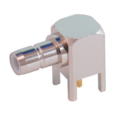 Yuetsu, jack Through Hole SMB Connector, 50Ω, Solder Termination, Right Angle Body