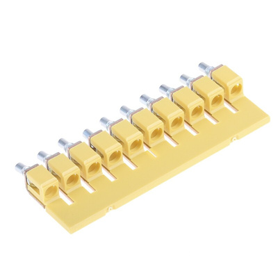 Weidmuller WQV Series Jumper Bar for Use with DIN Rail Terminal Blocks, 41A