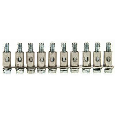 Weidmuller SAK Series Jumper Bar for Use with DIN Rail Terminal Blocks, 41A