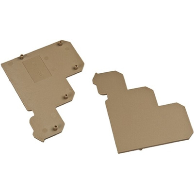 RS PRO End Cover for Use with DIN Rail Terminal Blocks