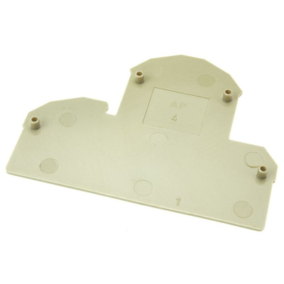 RS PRO End Cover for Use with DIN Rail Terminal Blocks