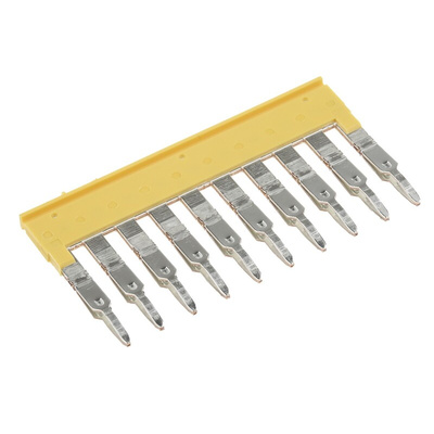 Weidmuller ZQV Series Jumper Bar for Use with DIN Rail Terminal Blocks, 24A