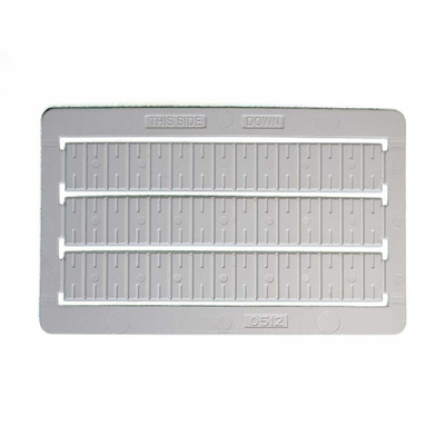 RS PRO Marking Card with Tags for Use with Feed Through Terminal Block