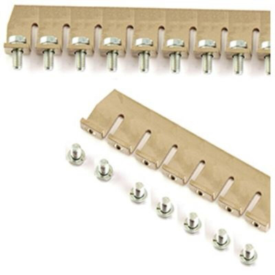 RS PRO Jumper Bar for Use with RS Pro 16-25 Terminal Blocks, 85A
