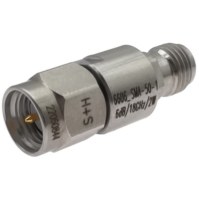 RF Attenuator Straight Coaxial Connector SMA 2dB, Operating Frequency 18GHz